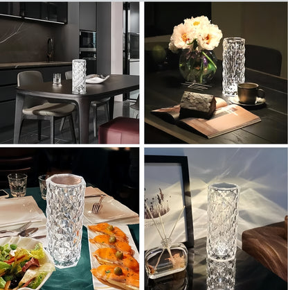 16 Colour LED Crystal Table Diamond lamp