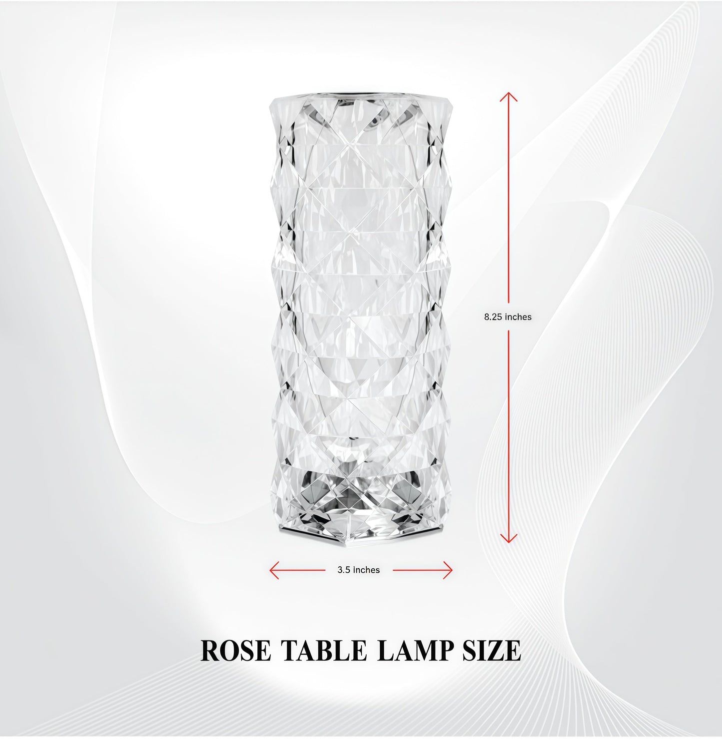 16 Colour LED Crystal Table Diamond lamp