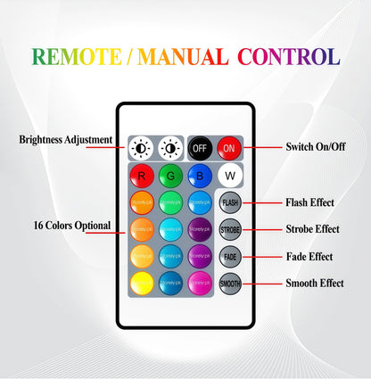 16 Colour LED Crystal Table Diamond lamp